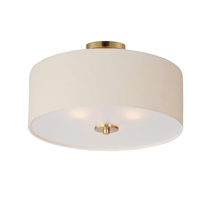 Bongo - 3 Light Semi-Flush Mount-11 Inches Tall and 18 Inches Wide - 1326780