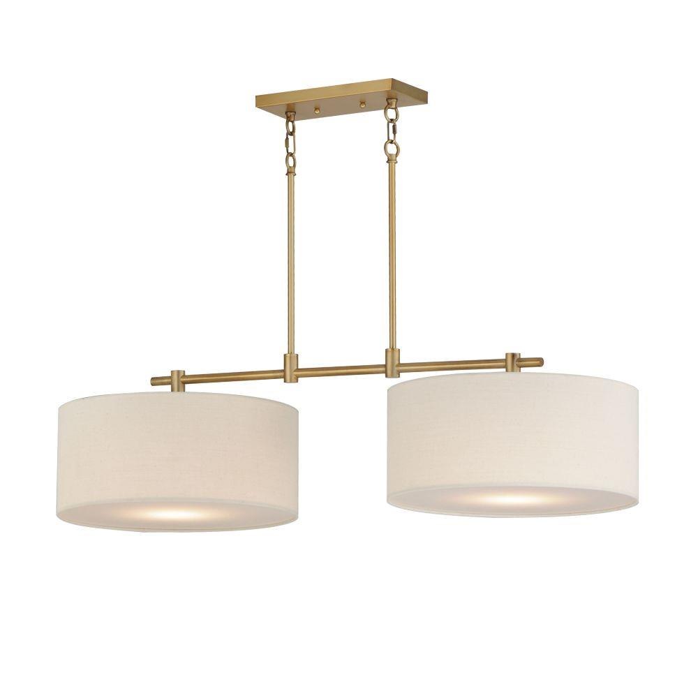 Maxim Lighting - 10016OMNAB - Bongo - 2 Light Linear Pendant-9.75 Inches  Tall and 16 Inches Wide