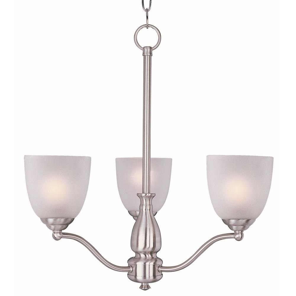 Stefan-Three Light Chandelier in Contemporary style-21 Inches wide by 22  inches high