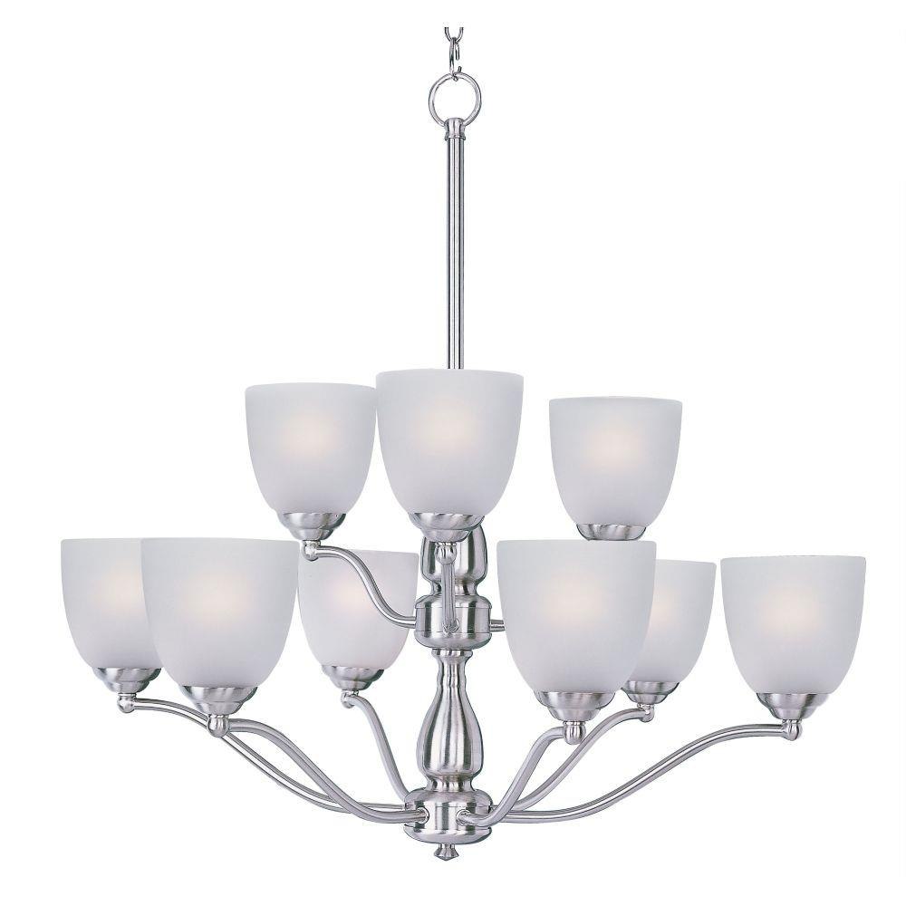 Maxim Lighting - 10066FTSN - Stefan-Nine Light 2-Tier Chandelier