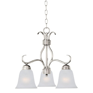 Basix-3 Light Chandelier in Contemporary style-19 Inches wide by 18.25 inches high - 1024568