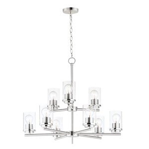 Corona - 9 Light 2-Tier Chandelier - 1067583