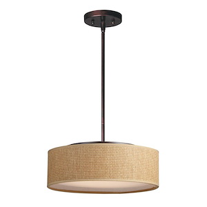 Prime-19.5W 3 LED Pendant-16 Inches wide by 6.5 inches high - 1027581