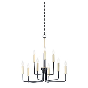 Sullivan-Nine Light 2-Tier Chandelier-25 Inches wide by 27 inches high - 819491