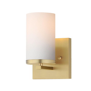 Lateral - 1 Light Bath Vanity-7.75 Inches Tall and 5 Inches Wide - 1342334