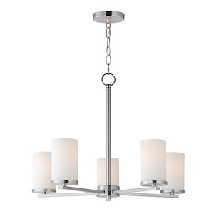 Lateral - 5 Light Chandelier-18.5 Inches Tall and 24 Inches Wide - 1326994