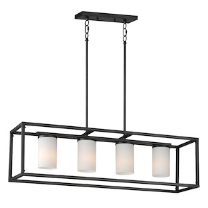 Lateral - 4 Light Linear Pendant-10 Inches Tall and 9.25 Inches Wide - 1326573