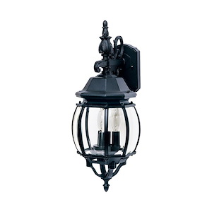 Crown Hill-Three Light Outdoor Wall Mount in Early American style-8 Inches wide by 23 inches high
