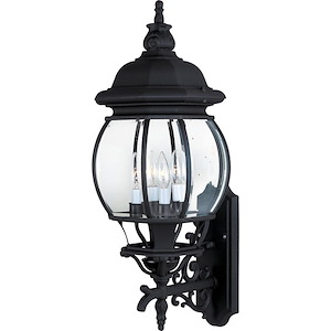 Crown Hill-4 Light Outdoor Wall Lantern in Early American style-11 Inches wide by 28.5 inches high