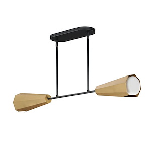 Rizzo - 2 Light Linear Pendant-4.75 Inch Tall and 36.75 Inch Wide - 1369741