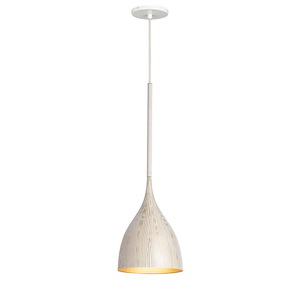 Fleur - 1 Light Mini Pendant-12.75 Inch Tall and 8.25 Inch Wide - 1377204