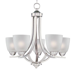 Axis-Five Light Chandelier in Transitional style-24 Inches wide by 20.5 inches high - 1090265