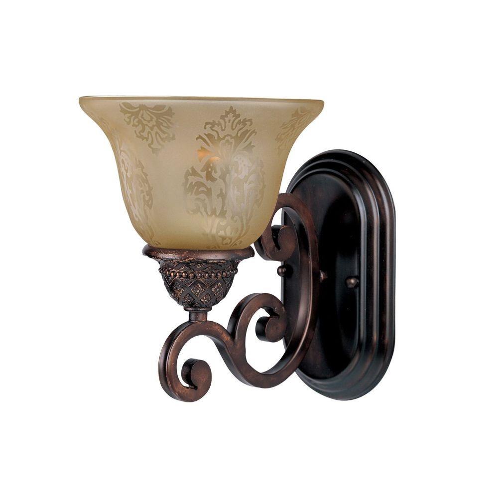 Maxim Lighting 11230SAOI Oil Rubbed Bronze Symphony 1-Light Wall Sconce, image size:1000x1000