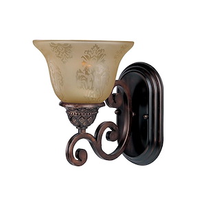 Symphony-1 Light Wall Sconce in Mediterranean style-7 Inches wide by 9.5 inches high - 1333631