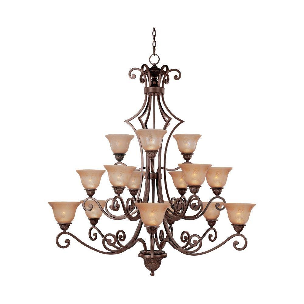 Maxim - 11239SAOI - 15 Light Chandelier - Symphony - Oil Rubbed Bronze, image size:1000x1000