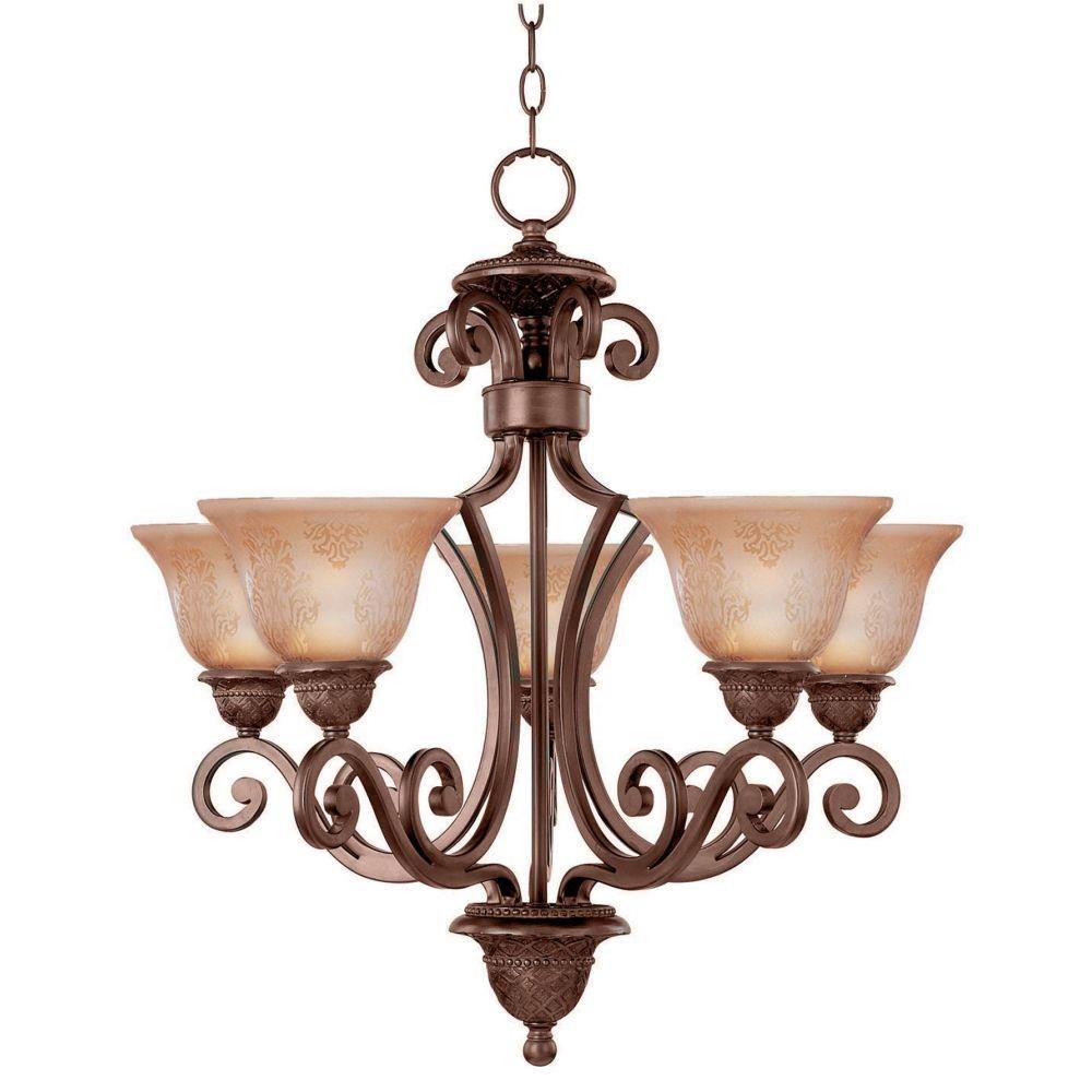 Maxim Symphony 5-Light Chandelier Oil Rubbed Bronze - 11244SAOI, image size:1000x1000