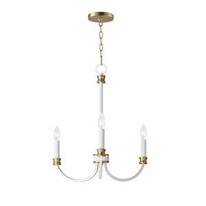 Charlton - 3 Light Chandelier In Traditional Style-21 Inches Tall and 20 Inches Wide - 1284152