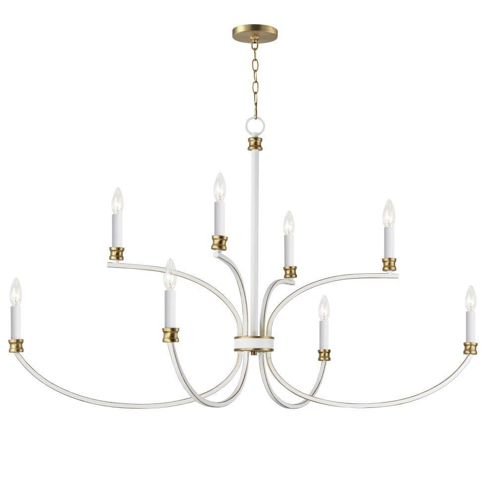 Maxim Lighting - 11378WWTGL - Charlton - 9 Light 3-Tier Chandelier In  Traditional Style-28.25 Inches Tall and 30 Inches Wide, image size:1000x1000