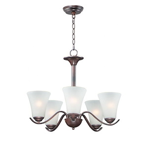 Vital-5 Light Chandelier-23 Inches wide by 20 inches high