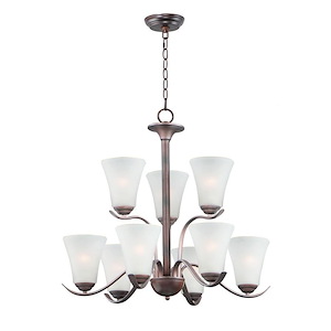 Vital-9 Light Chandelier-26 Inches wide by 25 inches high