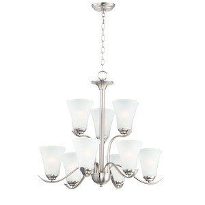 Vital-9 Light Chandelier-26 Inches wide by 25 inches high - 929781