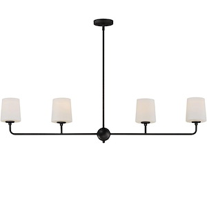Bristol - 4 Light Linear Pendant-10.5 Inches Tall and 48 Inches Wide