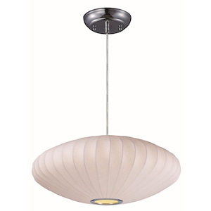 Cocoon-One Light Entry Pendant-25 Inches wide by 10 inches high