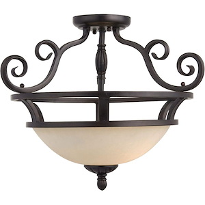 Manor - Two Light Semi-Flush Mount - 214205