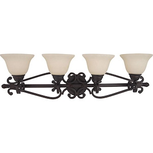 Manor 4 Light Early American Bath Vanity Approved for Damp Locations - 214185