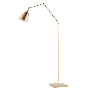 Library-One Light Floor Lamp-11 Inches wide by 55 inches high