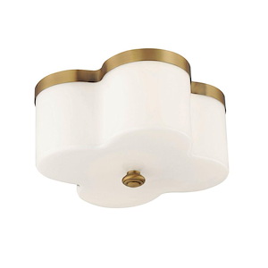 Clover - 2 Light Flush Mount-6.75 Inches Tall and 13.5 Inches Wide - 1342362