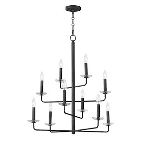 Madeira - 10 Light Chandelier-29.5 Inches Tall and 30.25 Inches Wide