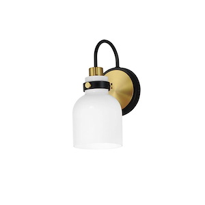 Milk - 1 Light Wall Sconce-11.25 Inches Tall and 5 Inches Wide - 1311023