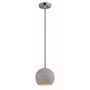 Maxim Lighting - 12397GYPC - Crete-Pendant 1 Light-12 Inches wide