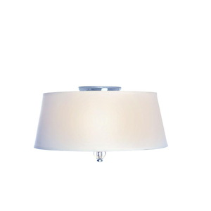 Rondo-Three Light Flush Mount in Transitional style-15 Inches wide by 7.25 inches high