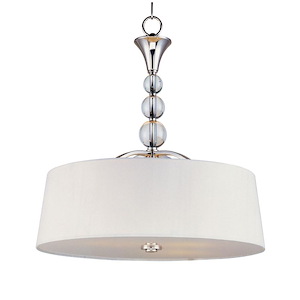 Rondo-Foyer Pendant 4 Light White in Transitional style-22.25 Inches wide by 24 inches high - 229649