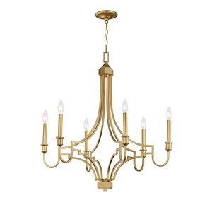 Normandy - 6 Light Chandelier-30.5 Inches Tall and 29 Inches Wide - 1311045