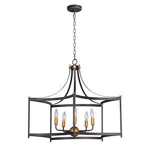 Wellington-Five Light Pendant-30 Inches wide by 26 inches high - 702596