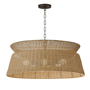 Tahiti - 6 Light Chandelier-13 Inches Tall and 28.75 Inches Wide - 1326996