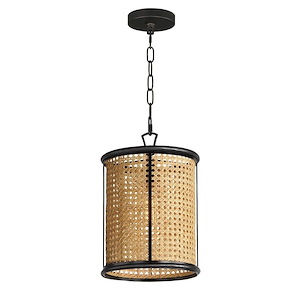Cane - 1 Light Pendant-14.5 Inches Tall and 10 Inches Wide