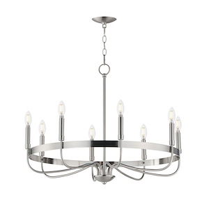 Frankie - 8 Light Chandelier-22.25 Inches Tall and 29 Inches Wide - 1342365