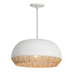 Tamba - 1 Light Large Pendant-8.5 Inch Tall and 17.5 Inch Wide - 1377219