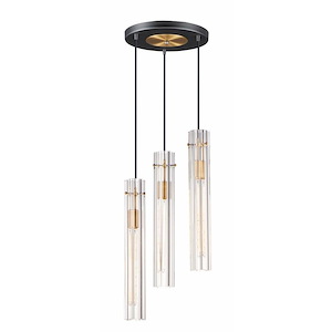 Flambeau-3 Light Chandelier-12.75 Inches wide by 19.25 inches high