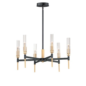 Flambeau-10.8W 6 LED Chandelier-24.75 Inches wide by 14 inches high - 1213569