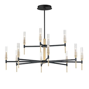 Flambeau - 21.6W 12 LED Chandelier In Traditional Style-23.25 Inches Tall and 48 Inches Wide - 1284074
