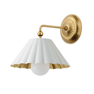 Primrose - 1 Light Wall Sconce-11 Inches Tall and 10 Inches Wide - 1326574