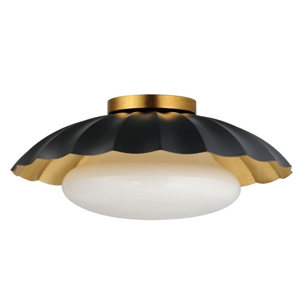 Maxim Lighting - 18059MWGL - Primrose - 1 Light Flush Mount-6.75