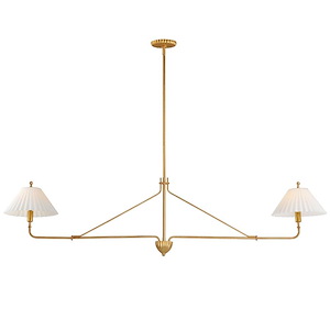 Kismet - 2 Light Linear Pendant-14.75 Inches Tall and 10.25 Inches Wide