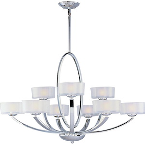 Elle-Nine Light 2-Tier Chandelier in Contemporary style-37 Inches wide by 26 inches high - 238692
