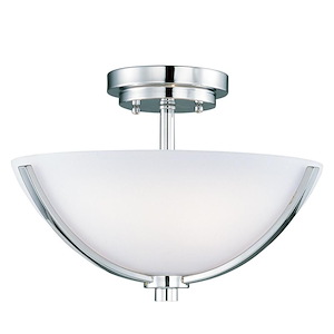 Rocco-Three Light Semi-Flush Mount in Modern style-14 Inches wide by 10 inches high - 374101
